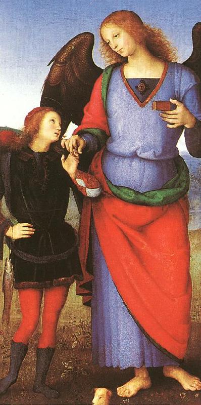 PERUGINO, Pietro Tobias with the Angel Raphael sgh china oil painting image